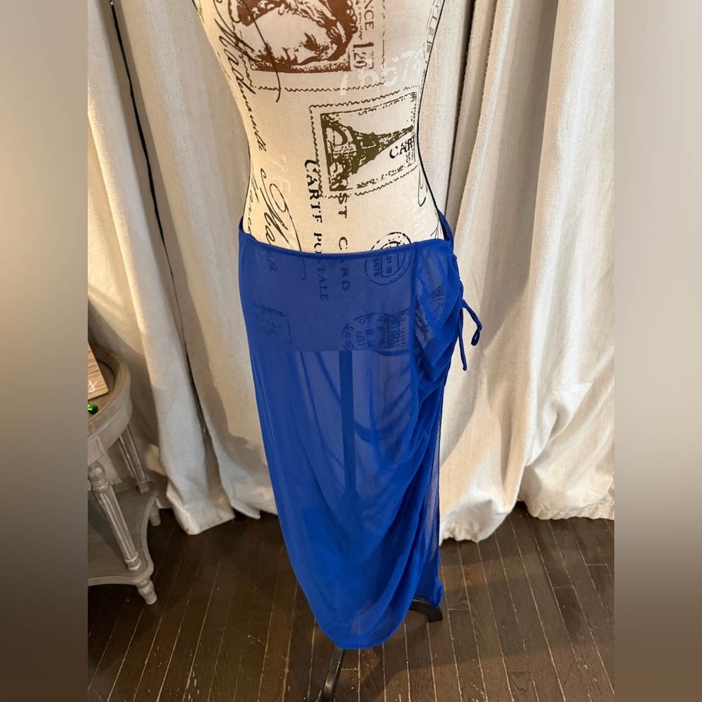 Blue Sheer Women's Swim Cover-Up